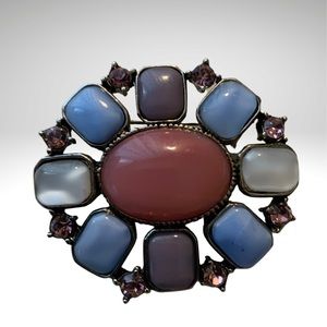 Liz Claiborne Multi Colored Brooch Costume Jewelry